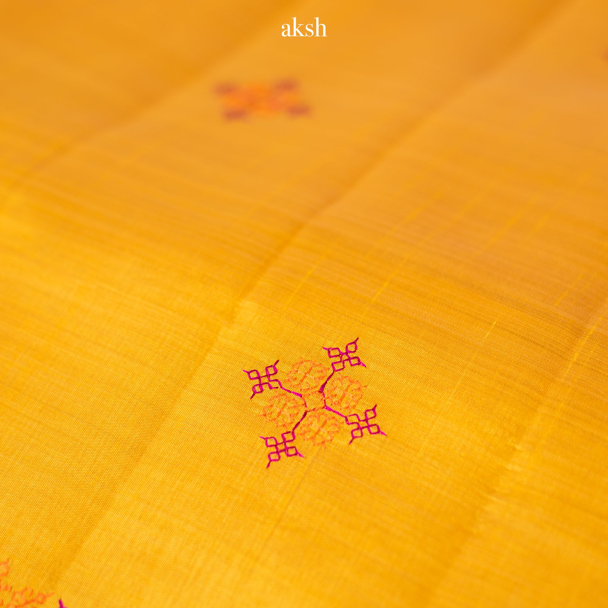 Yellow Kasuti Tussar Silk Saree